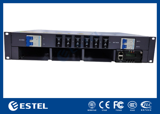 -48VDC Telecom Power System with 9kW Power Capacity and Remote Control and Monitoring Functions