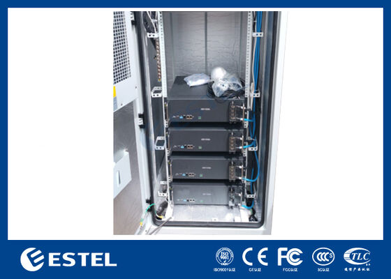 ET9090210A-40U Tủ ngoài trời hai cửa Điện thoại với hệ thống giám sát từ xa PDU