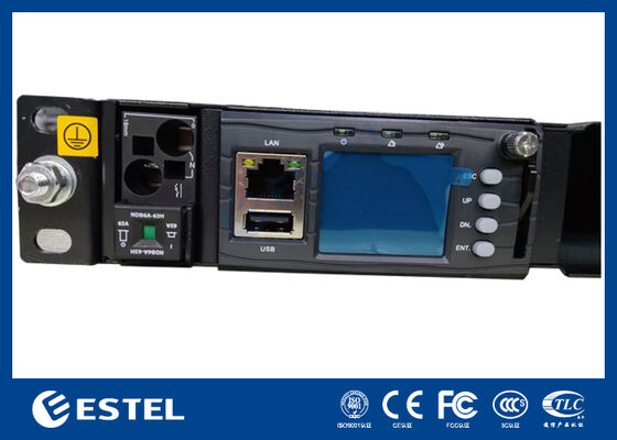 1U Rack Mount Telecom Hệ thống điện DC với phân phối tích hợp và bộ điều khiển thông minh