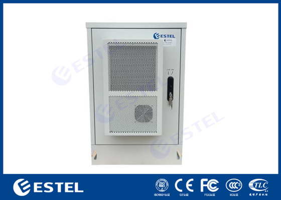 16U thép galvanized ngoài trời điện thoại điện thoại 19 'các giá đỡ với điều hòa không khí IP55