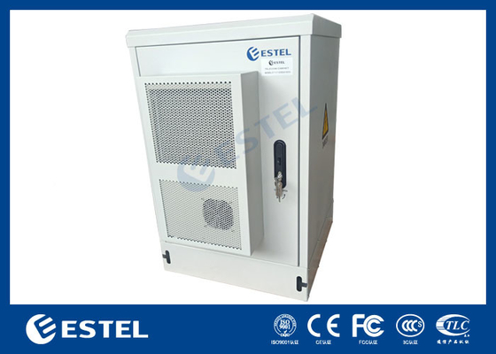 16U Khung điện ngoài trời tường duy nhất Thép kẽm Một cửa trước