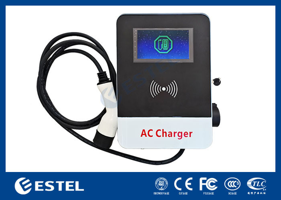 Trạm sạc xe điện ngoài trời Đống sạc xe điện sàn gắn súng đơn 32A 22kw EV