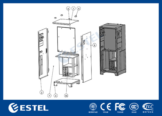 DC 60kw Và AC 43KW Trạm sạc xe điện EV Trạm sạc điện