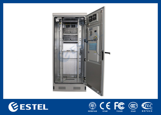 40U IP55 Thép nhựa thép thông minh phòng ngoài trời với máy điều hòa 1500W