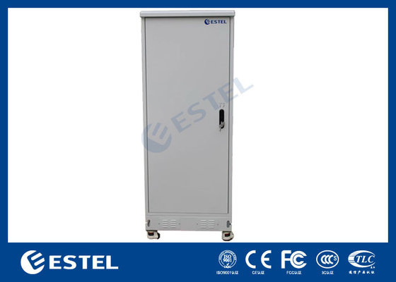 Phòng dữ liệu ngoài trời tiêu chuẩn 38U với điều hòa không khí DC và bánh xe dễ dàng di chuyển