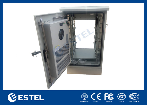 IP55 Một khoang ngoài trời Cabinet Telecom sàn gắn với hai cửa