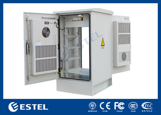 22U Outdoor Telecom Enclosure Weatherproof Electronics Cabinet Thiết kế phân phối điện tùy chỉnh