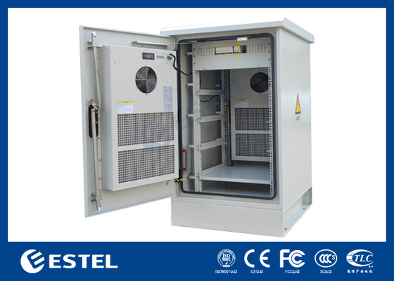 22U Outdoor Telecom Enclosure Weatherproof Electronics Cabinet Thiết kế phân phối điện tùy chỉnh