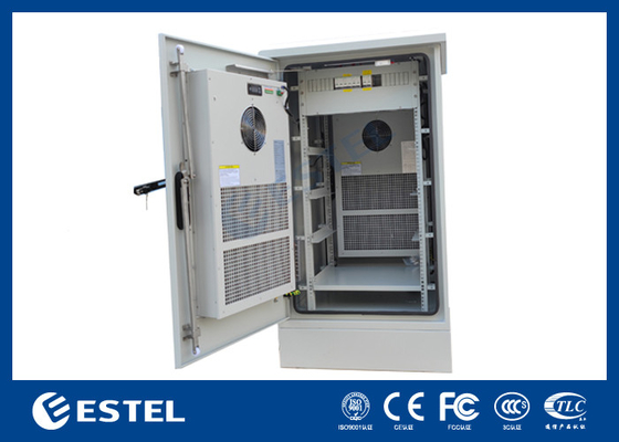 22U Outdoor Telecom Enclosure Weatherproof Electronics Cabinet Thiết kế phân phối điện tùy chỉnh