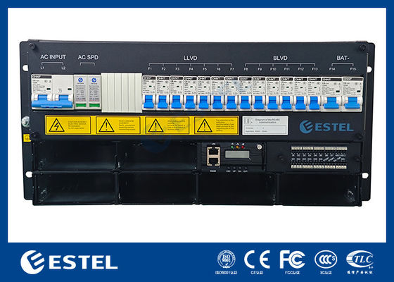 ESTEL ET48300 M5E65A 5U Hệ thống điện tích hợp cho tủ viễn thông ngoài trời, Hệ thống chỉnh sửa thiết kế nhỏ gọn cho viễn thông
