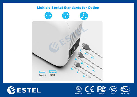 Trạm phát điện di động ESTEL eCandle 1KWH Pin LiFePO4 Sạc năng lượng mặt trời 300W Đầu ra UPS Dự phòng