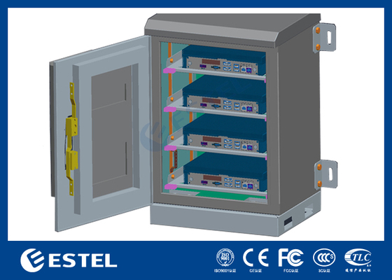 12U chống ăn mòn bột lớp phủ bên ngoài tường gắn tủ với chống trộm ba điểm khóa