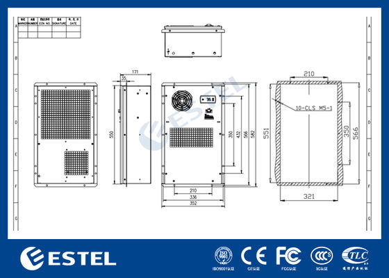 Máy Làm Mát Tủ Nhiệt Điện 220VAC Giải Pháp Điều Hòa Không Khí 300W Cho Tủ Nhỏ