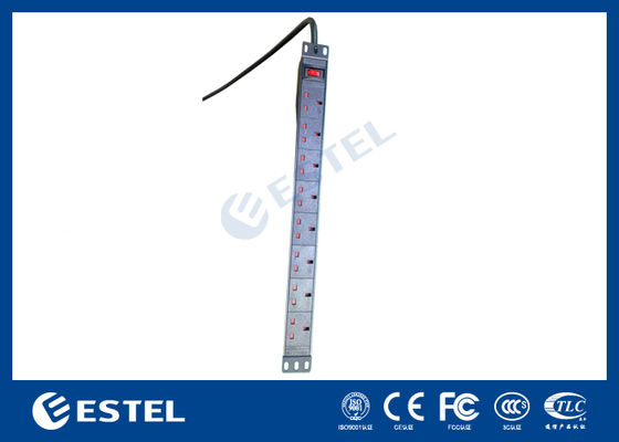 PDU phân phối điện gắn trên giá 1U 19 inch cho thiết bị mạng và máy chủ