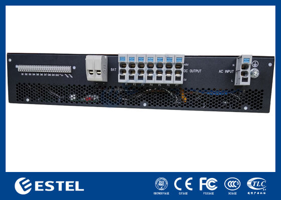 1U Rack Mount Hệ thống điện DC tích hợp với đơn vị giám sát khe cắm rectifier kép RS485 hoặc giao diện LAN