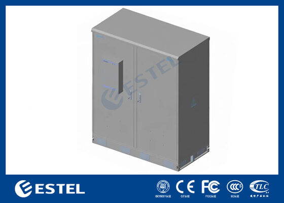 Tủ điện ngoài trời IP65 42U hai khoang, kết cấu thép không gỉ SUS316
