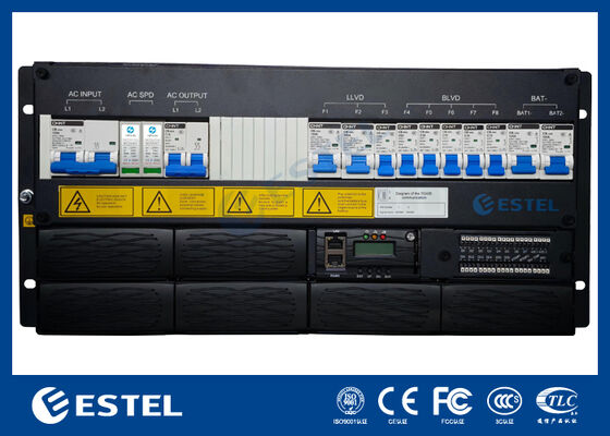Hệ thống chỉnh lưu mô-đun viễn thông 18kw có thể nâng cấp với phân phối nguồn AC và DC