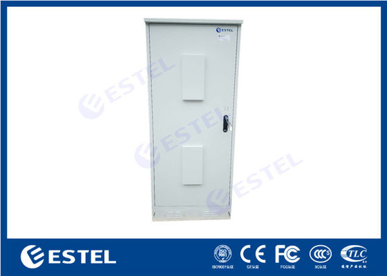 Thép mạ kẽm 40U Hộp chống thời tiết ngoài trời 19 "Giá đỡ IP55 Vỏ trạm cơ sở