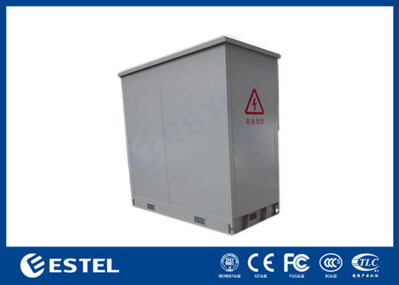 Tủ viễn thông ngoài trời Daul-cabinet 48U có phân phối điện và hệ thống dự phòng