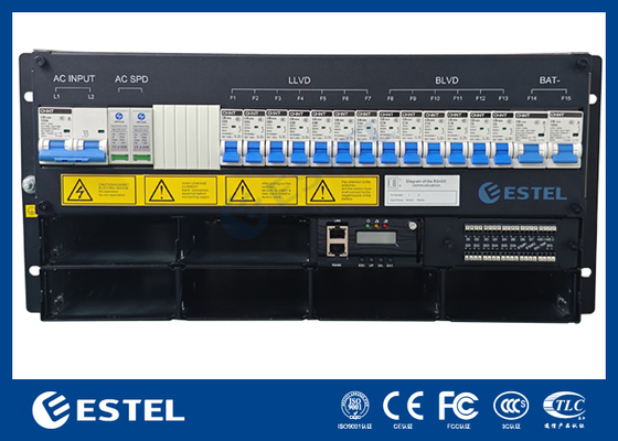 Hệ thống điện điều chỉnh DC Telecom 18kW Công suất điện với điều khiển từ xa