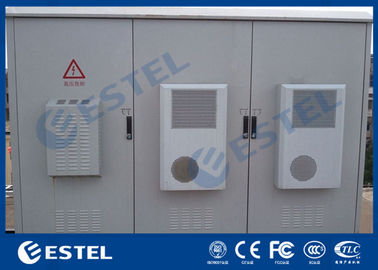 Tủ điện ngoài trời IP55 Mái ấm viễn thông Three Bay với điều hòa làm mát